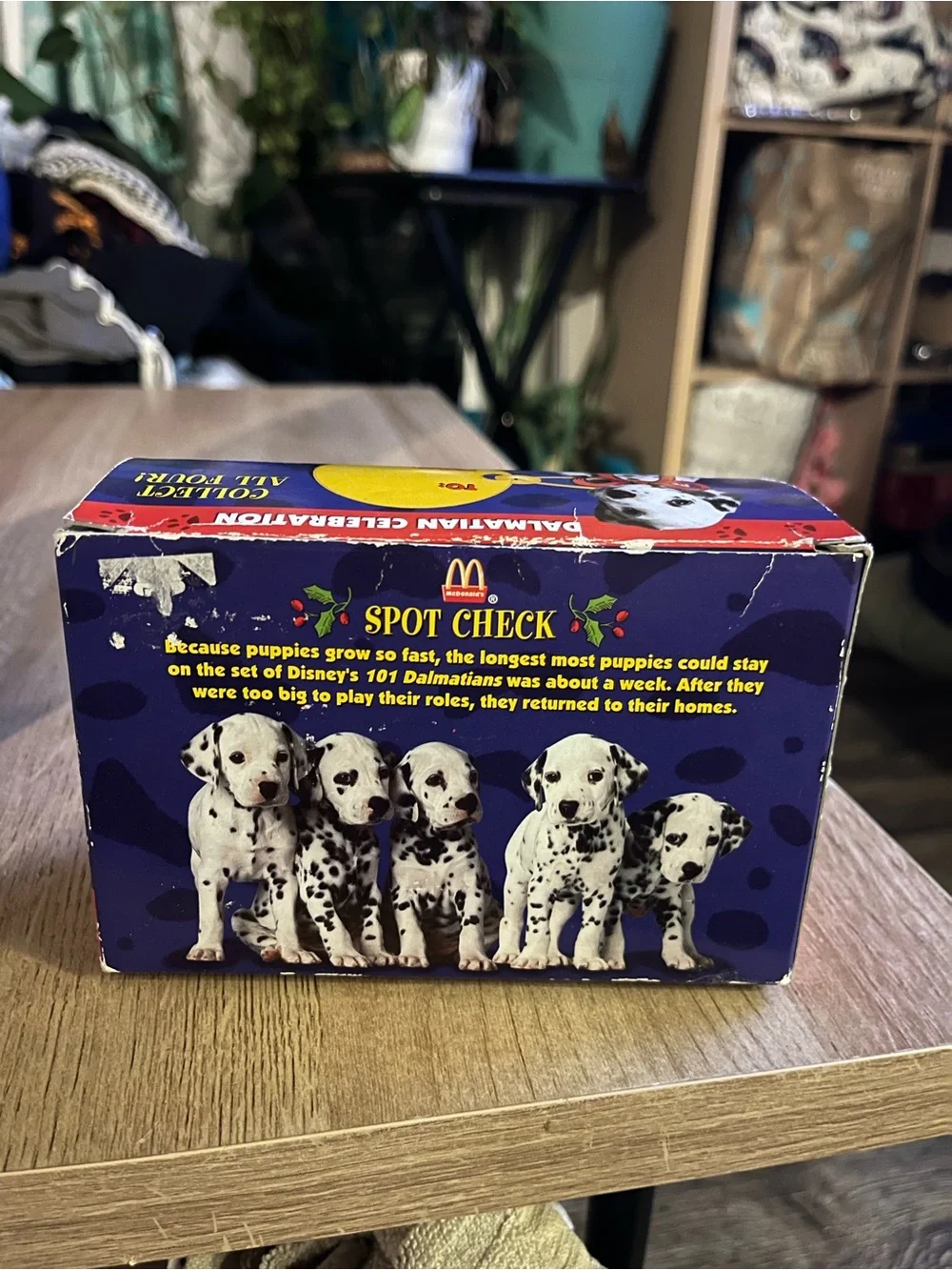 Vintage 1996 McDonald's Disney 101 Dalmatians Celebration Christmas Snowglobe